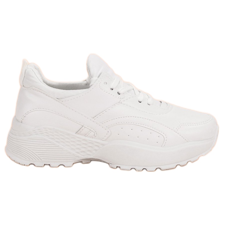 Small Swan Sneakers bianche sulla piattaforma bianca