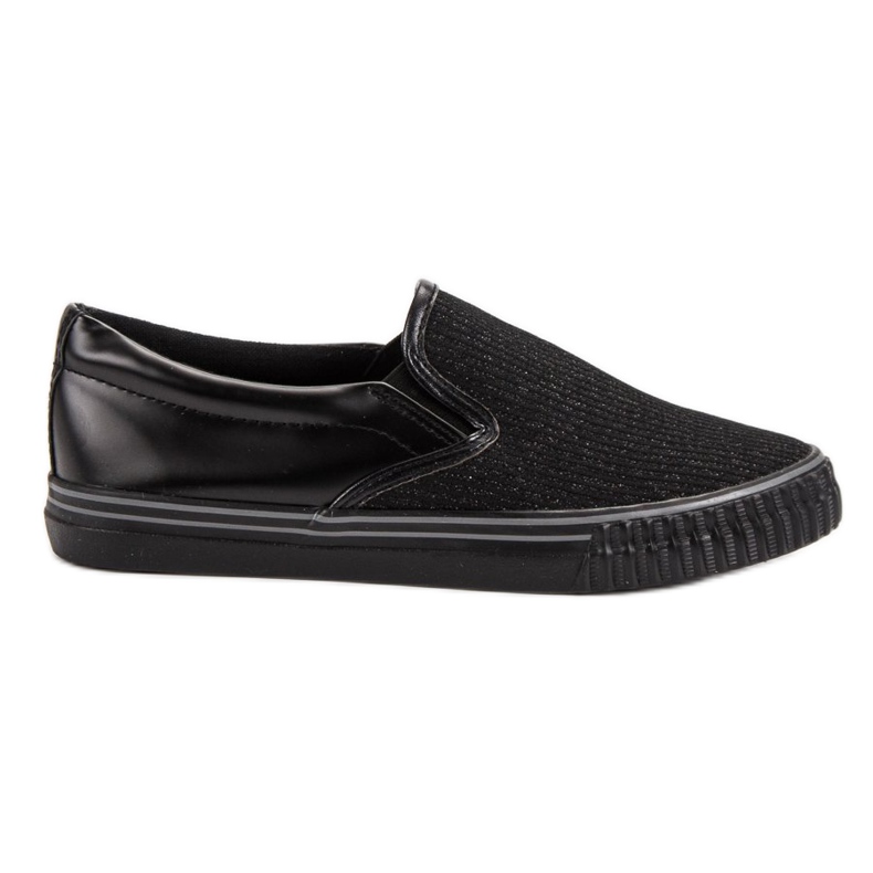 Muto Scarpe da ginnastica nere senza lacci nero