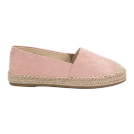 Small Swan Espadrillas in camoscio rosa