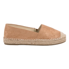 Small Swan Espadrillas in camoscio marrone