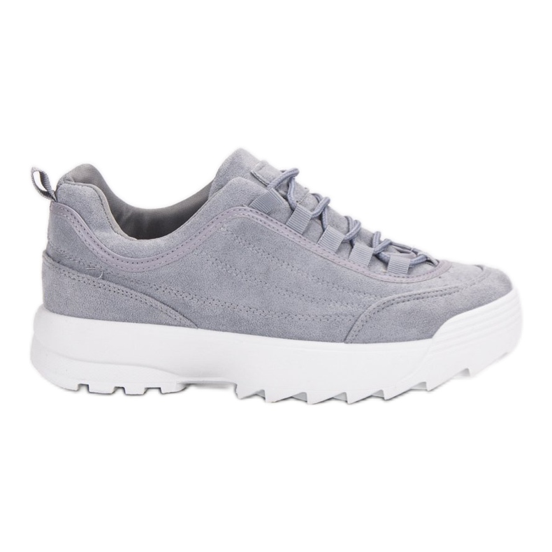 Scarpe Da Ginnastica Sulla Piattaforma grigio