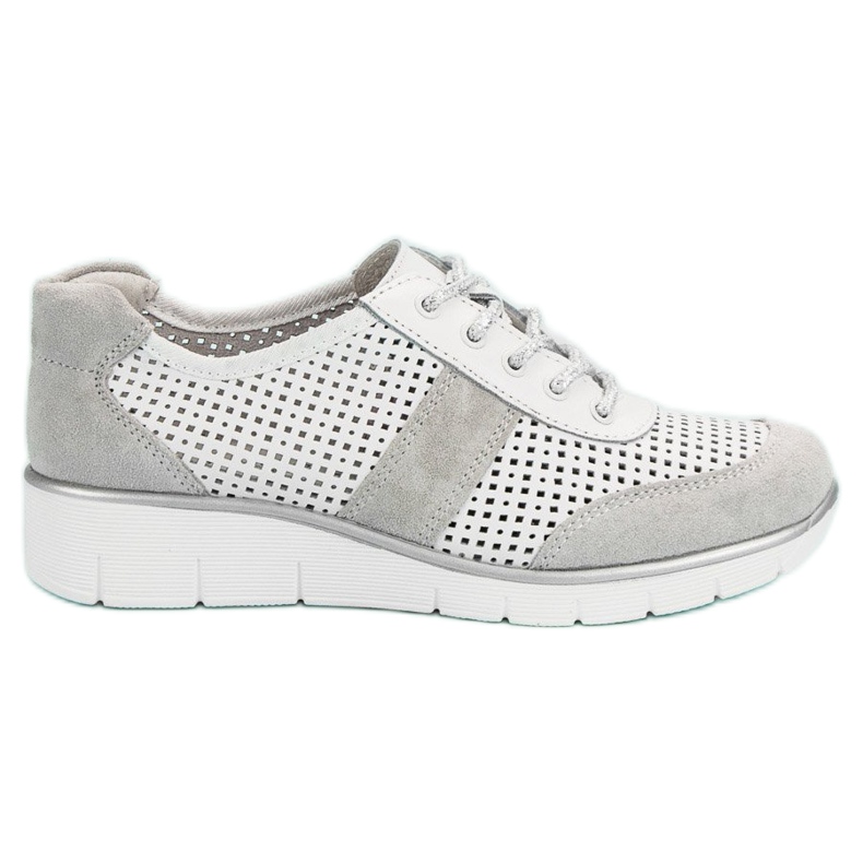 Filippo Scarpe in pelle traforata bianca
