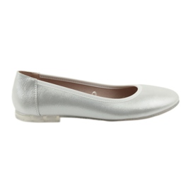 Sergio Leone Silver Women's Ballerinas BL607 argento