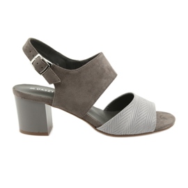 M.Daszyński Tacchi da donna 122-4 sandali beige scuri