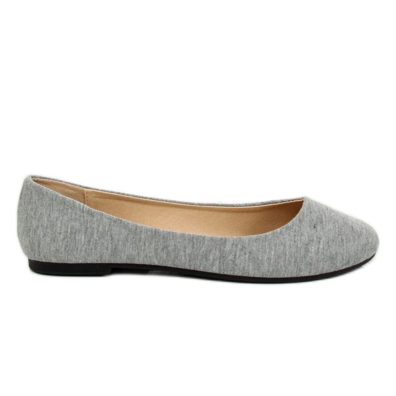 Ballerine grigie in cotone LZ-8537 Grigio