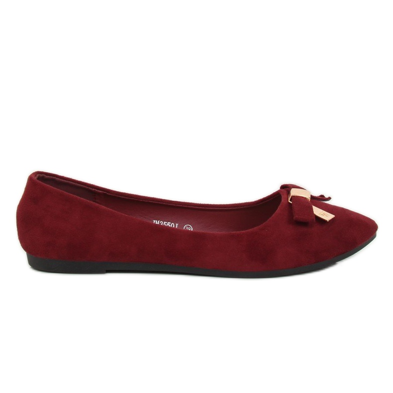 Ballerine bordeaux da donna JM3550J Burdeo rosso