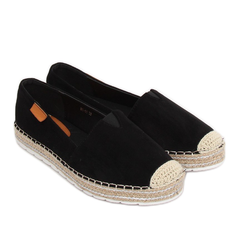 Nero RC-61 Espadrillas in camoscio nero