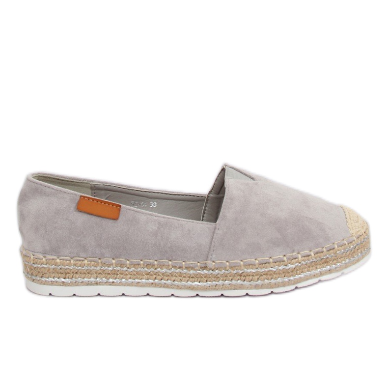 Espadrillas in camoscio grigio RC-61 Grey