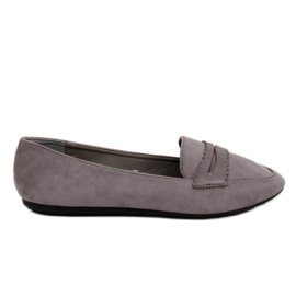Mocassini ballerine grigie JM6655Q Gris grigio