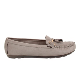 Grigio Mocassini grigi da donna L7183 Grigio