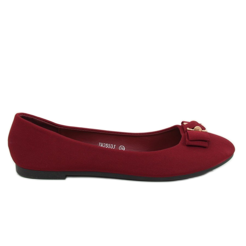 Ballerine bordeaux da donna JM3553J Burdeo rosso