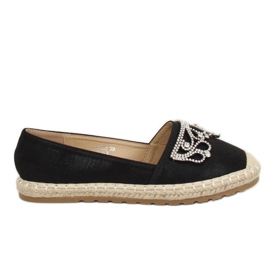 Espadrillas nere con corona H-6558 Black nero