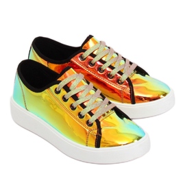 FZ09 Sneaker benzina dorata d'oro