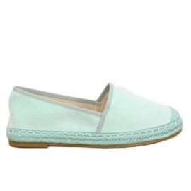 Espadrillas camoscio menta AF40 LT.GREEN verde multicolore