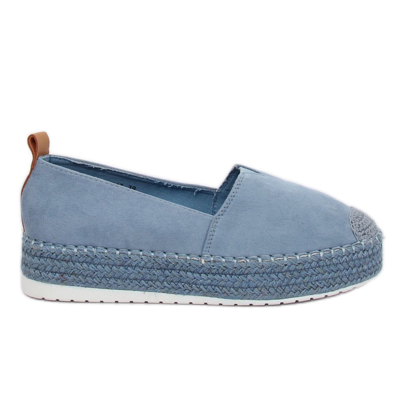 Blu BL247 Espadrillas blu su suole alte