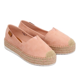 Rosa BL267 Espadrillas rosa su suole alte