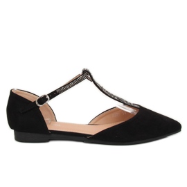 Ballerine nere con cinturino A321 Black nero
