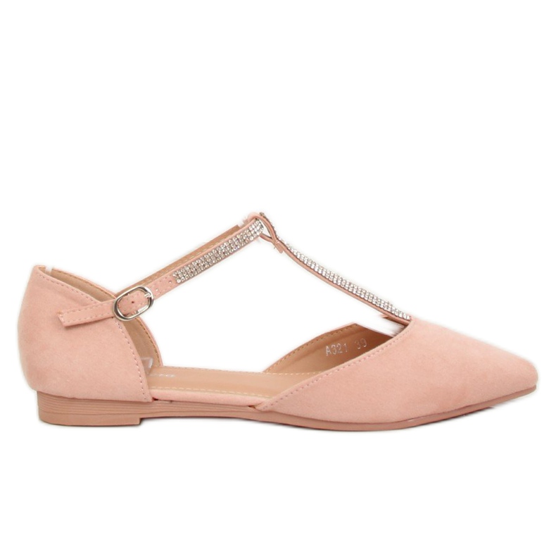 Ballerine rosa con cinturino A321 Pink