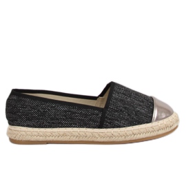 Espadrillas in tela nera A-9267 Black nero