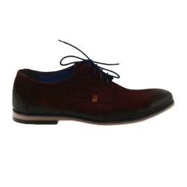 Scarpe uomo scamosciate Nikopol 1709 bordeaux rosso