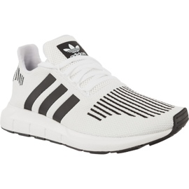 Adidas Swift Run Ftwr White Core Nero Grigio medio Erica bianca