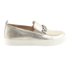 Slip On dorate con catena Caprice 24200 d'oro