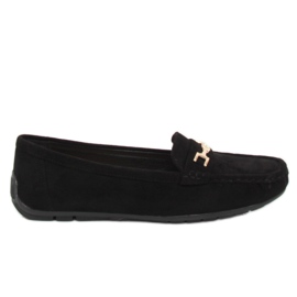 Nero Mocassini neri da donna R819 Black