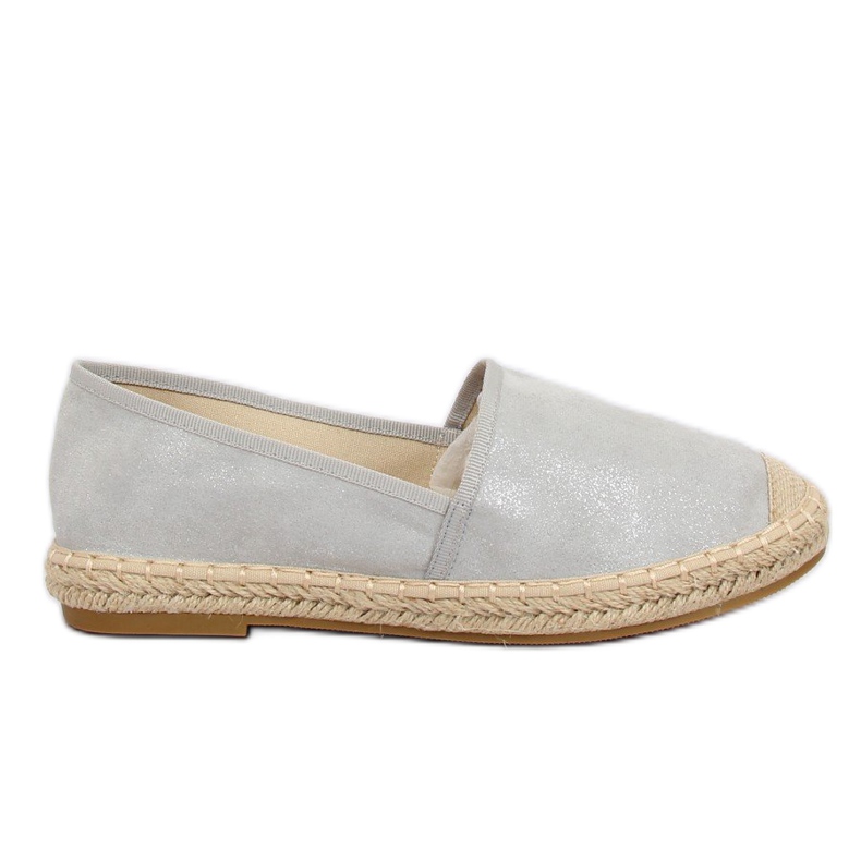 Espadrillas grigie da donna 665-3 Grey grigio