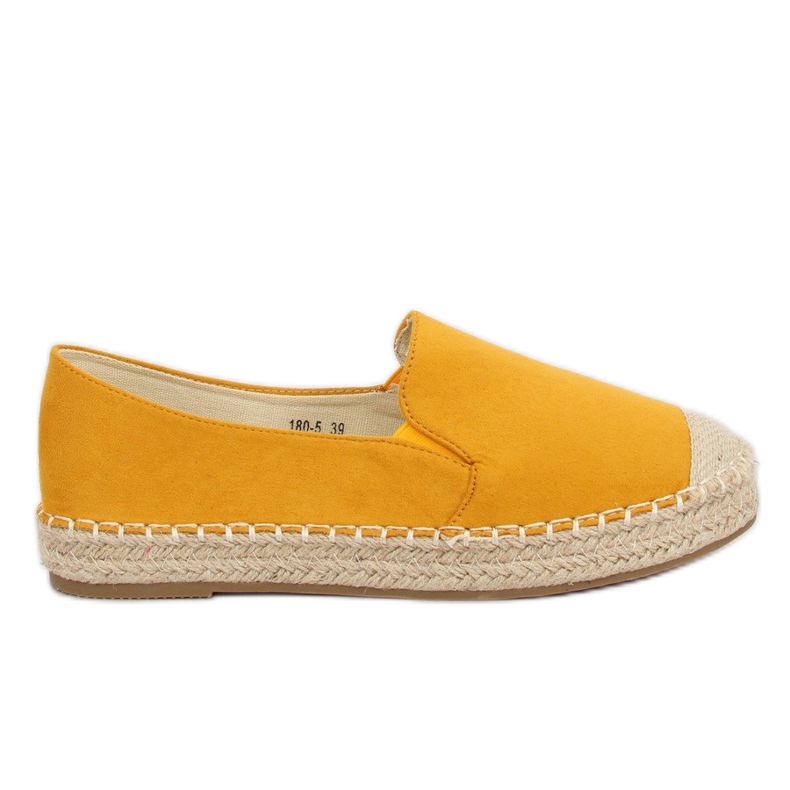 Espadrillas gialle da donna 180-5 Giallo