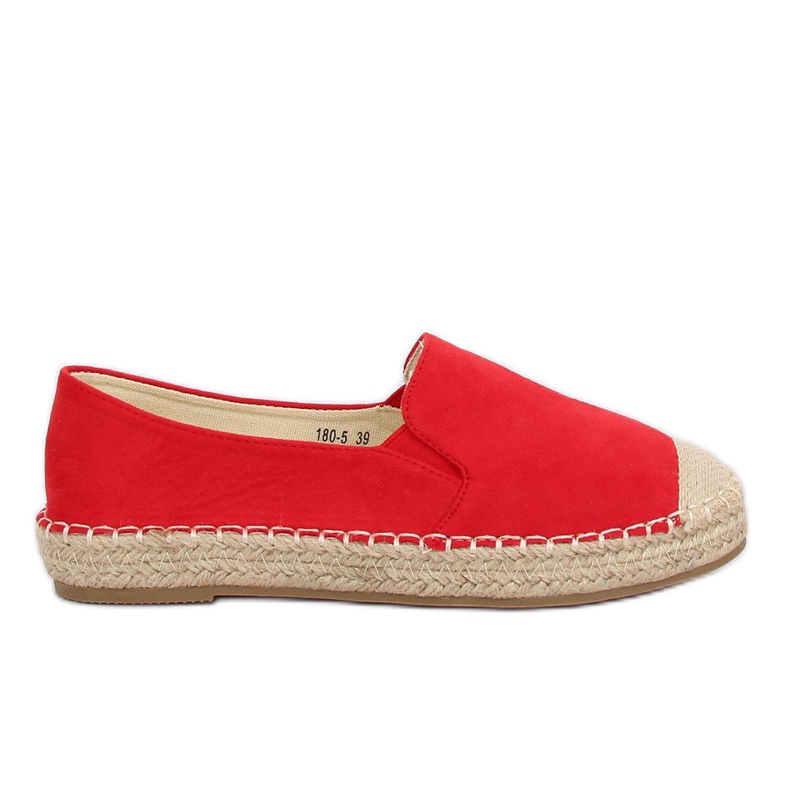 Espadrillas da donna rosse 180-5 Red rosso