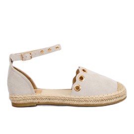 Espadrillas con cinturino grigio LX170 Grey