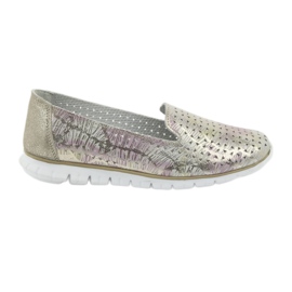 Signori sportivi in ​​pelle da donna Filippo 663 bianco rosa