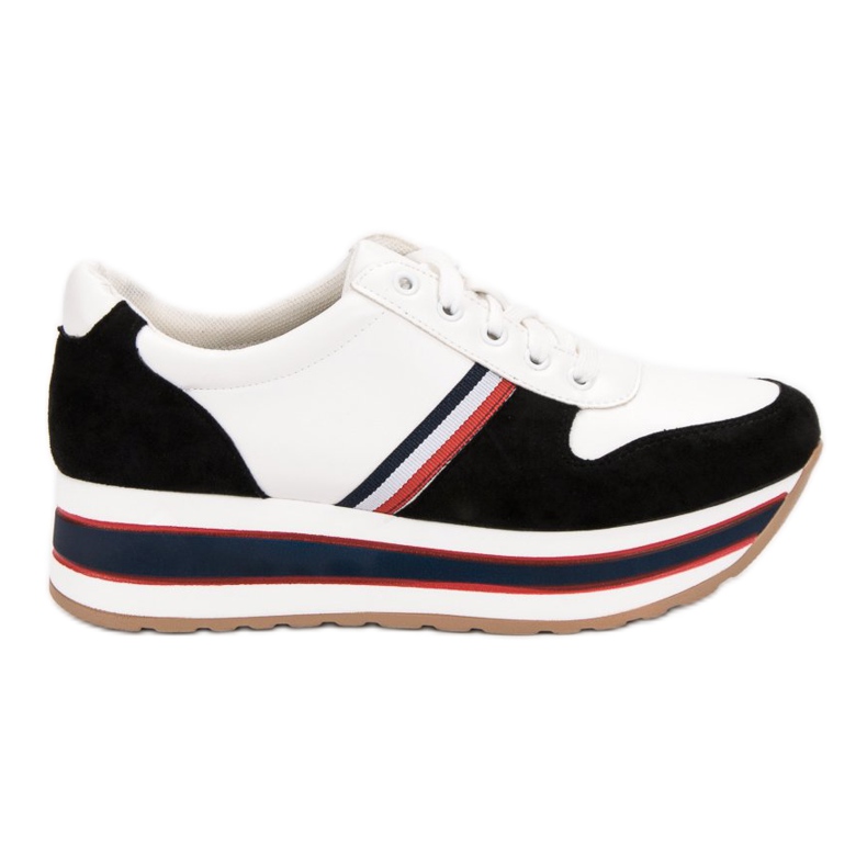 Seastar Scarpe da ginnastica alla moda bianca nero multicolore