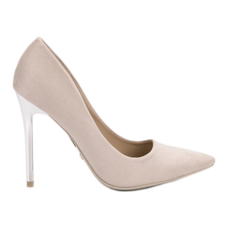 Seastar Scarpe con tacco in pelle scamosciata beige