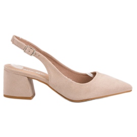 Nio Nio Décolleté Beige In Spitz
