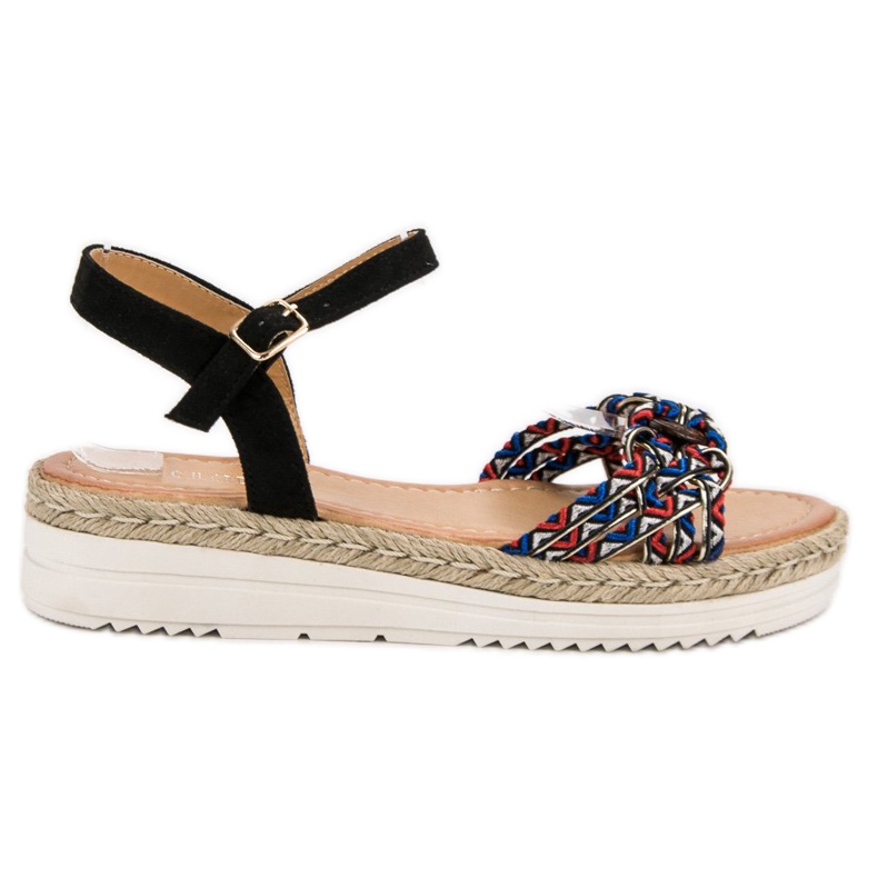 Ch. Creation Sandali espadrillas alla moda nero