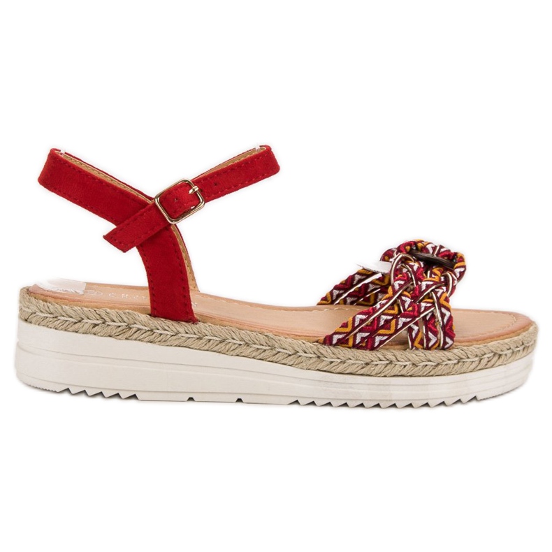 Ch. Creation Sandali espadrillas alla moda rosso