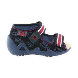Scarpe da bambino Befado gialle 350P003 blu navy