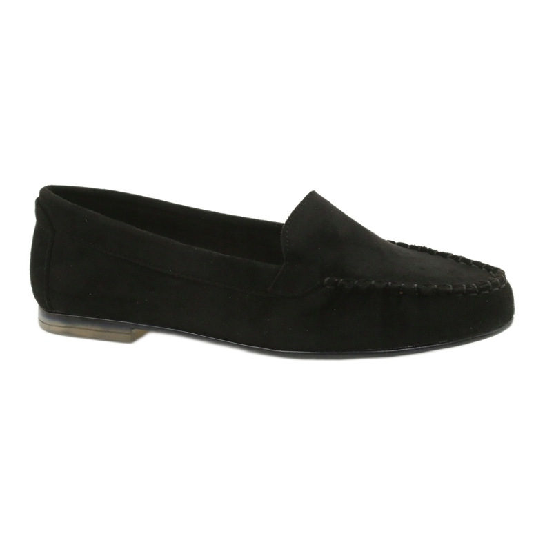 Sergio Leone Mocassini da donna in camoscio nero MK722