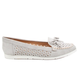 Grigio Mocassini grigi da donna T339P Grigio