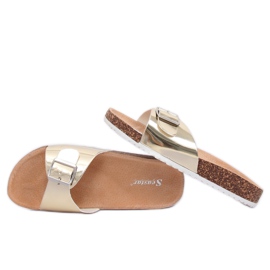 Oro metallizzato DD94P Pantofole dorate d'oro