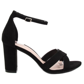 Sandali sul palo nero NF-40P Black