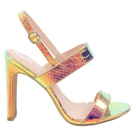 Sandali color petrolio NF-41P Rosy rosa
