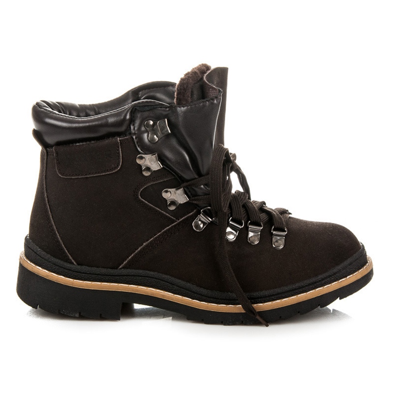 Haker Stivali stringati marrone