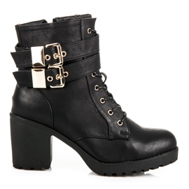 Stivali Comodi Con Pelliccia nero