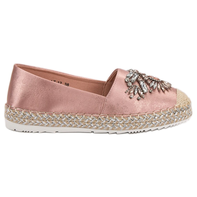 Espadrillas rosa con ornamenti