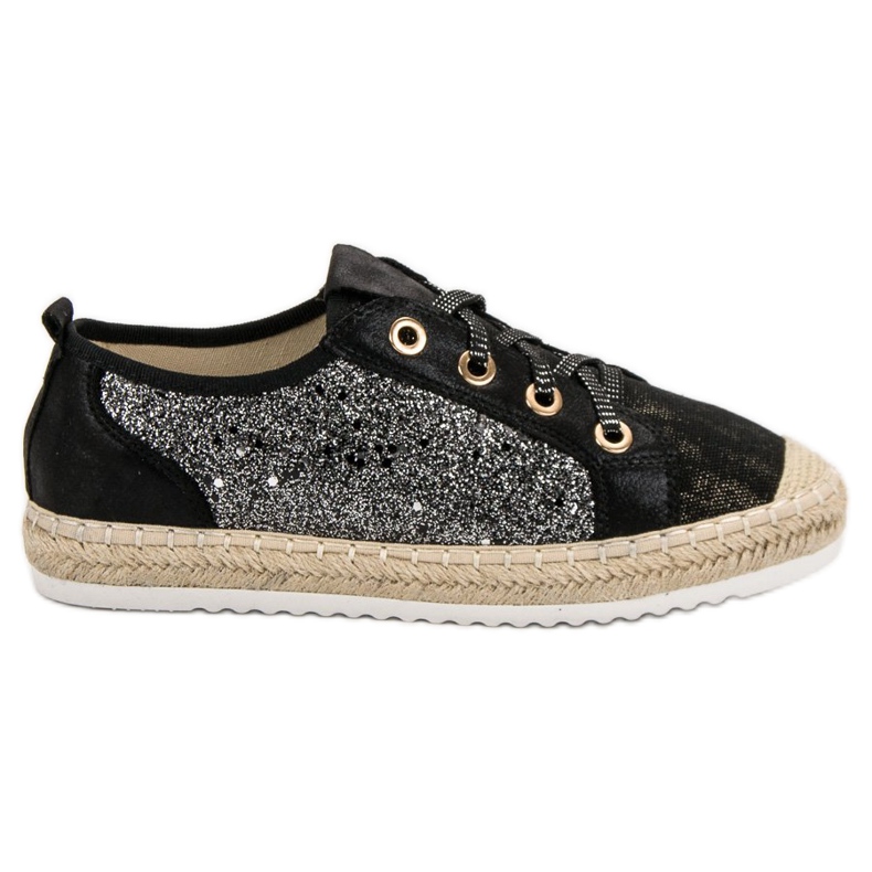 Espadrillas legate nero