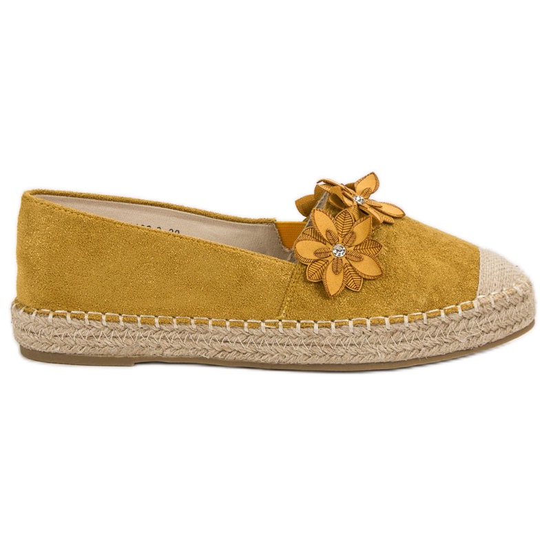 Espadrillas Con Fiori giallo