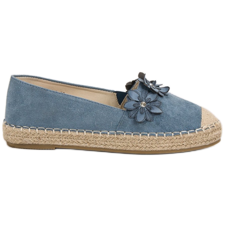 Espadrillas Con Fiori blu