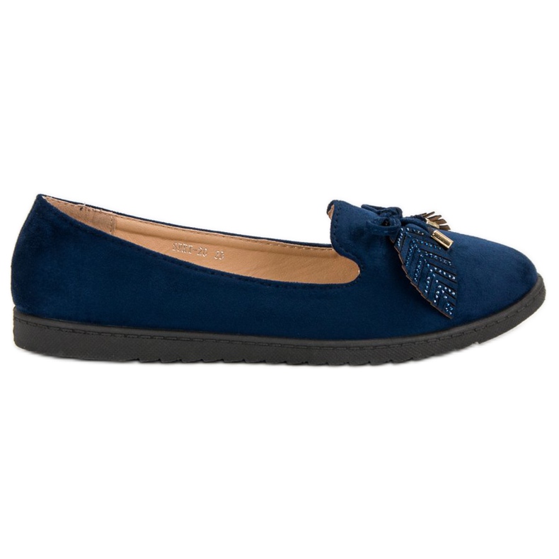 Comer Ballerine in pelle scamosciata blu scuro